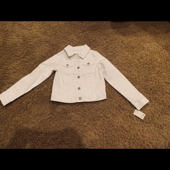 Girls white Jean Denim Jacket - Picture 2 of 2